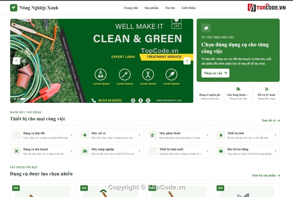 nông nghiệp,bán,code bán hàng